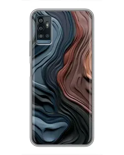 Чехол для ZTE Blade A71 с картинкой «Цветные волны каньона» Чехол для ZTE Blade A71 с картинкой «Цветные волны каньона»