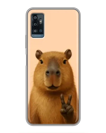 Чехол для ZTE Blade A71 с картинкой «Капибара виктория» Чехол для ZTE Blade A71 с картинкой «Капибара виктория»