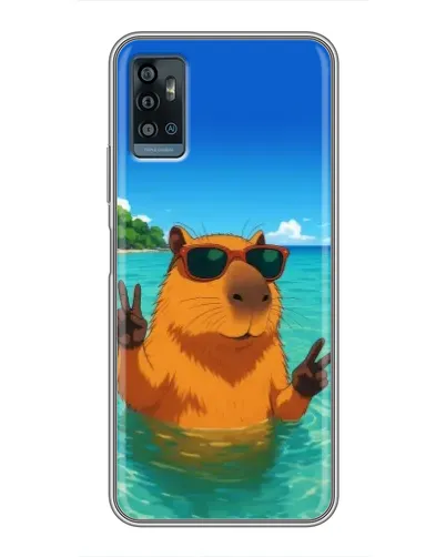 Чехол для ZTE Blade A71 с картинкой «Морская капибара» Чехол для ZTE Blade A71 с картинкой «Морская капибара»