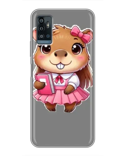 Чехол для ZTE Blade A71 с картинкой «Девочка капибара» Чехол для ZTE Blade A71 с картинкой «Девочка капибара»