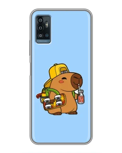 Чехол для ZTE Blade A71 с картинкой «Капибара на скейте» Чехол для ZTE Blade A71 с картинкой «Капибара на скейте»