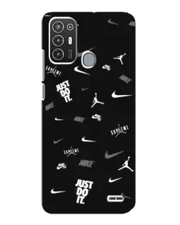 Чохол для ZTE Blade A72 з картинкою «Nike Black Pattern» Чохол для ZTE Blade A72 з картинкою «Nike Black Pattern»