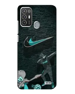 Чехол для ZTE Blade A72 с картинкой «Спортивный арт Nike»