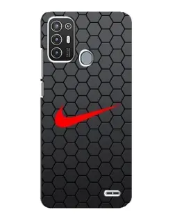 Чехол для ZTE Blade A72 с картинкой «Nike — карбоновая сетка»