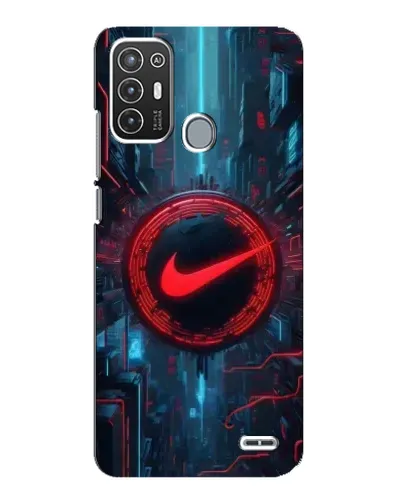 Чехол для ZTE Blade A72 с картинкой «Техногенный стиль Nike»