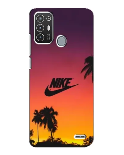 Чехол для ZTE Blade A72 с картинкой «Nike на закате солнца»