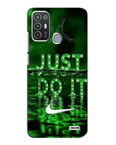 Чехол для ZTE Blade A72 с картинкой «Зеленый неоновый Nike»