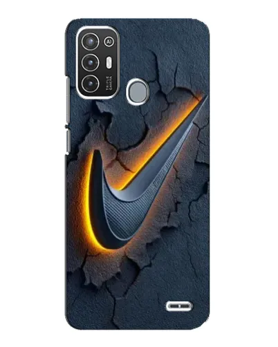 Чехол для ZTE Blade A72 с картинкой «Объемный логотип Найк»