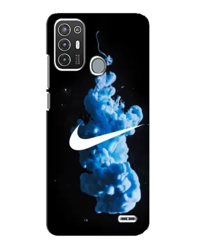 Чехол для ZTE Blade A72 с картинкой «Nike и синий дым»