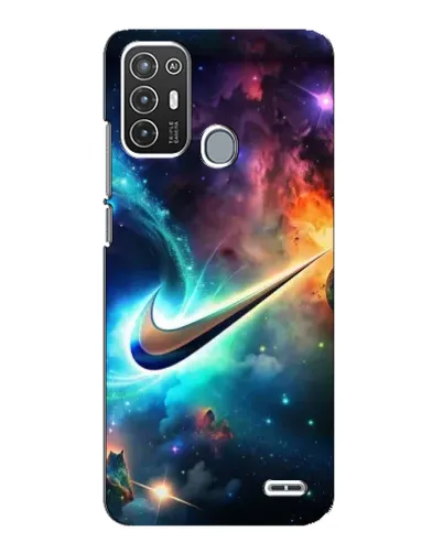 Чехол для ZTE Blade A72 с картинкой «Космический Nike Swoosh»