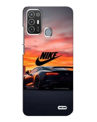 Чехол для ZTE Blade A72 с картинкой «Nike и суперкар»