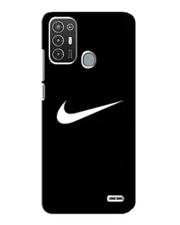 Чехол для ZTE Blade A72 с картинкой «Минималистический Найк»