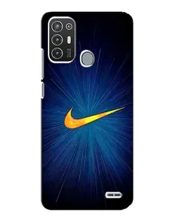 Чехол для ZTE Blade A72 с картинкой «Синий пульс Nike»