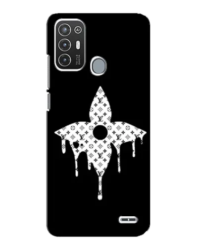 Чехол для ZTE Blade A72 с картинкой «Цветочная монограмма» Чехол для ZTE Blade A72 с картинкой «Цветочная монограмма»