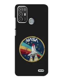 Чехол для ZTE Blade A72 с картинкой «NASA — эмблема миссии»