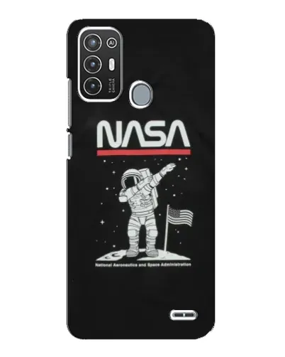 Чехол для ZTE Blade A72 с картинкой «NASA — шагаем по Луне» Чехол для ZTE Blade A72 с картинкой «NASA — шагаем по Луне»