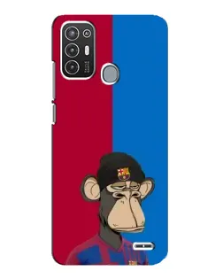 Чохол для ZTE Blade A72 з картинкою «Bored Ape — фанат Барси»