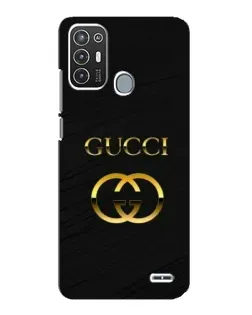 Чохол для ZTE Blade A72 з картинкою «Золотий логотип Gucci»