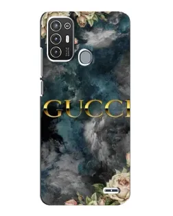 Чохол для ZTE Blade A72 з картинкою «Абстрактні квіти Gucci»