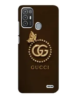 Чохол для ZTE Blade A72 з картинкою «Gucci — золотий метелик»