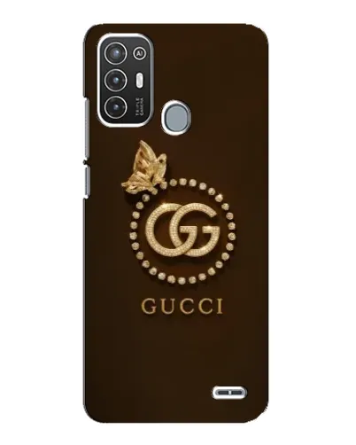 Чехол для ZTE Blade A72 с картинкой «Gucci — золотая бабочка»