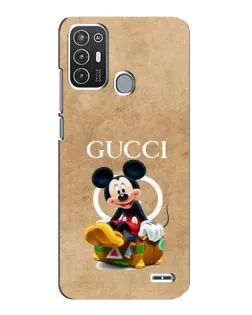 Чохол для ZTE Blade A72 з картинкою «Міккі Маус Gucci — крафт»