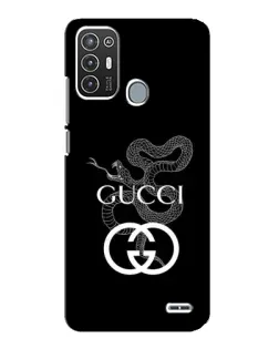 Чохол для ZTE Blade A72 з картинкою «Gucci — срібна змія»