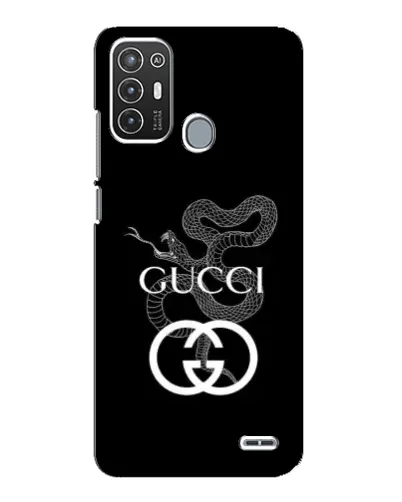 Чехол для ZTE Blade A72 с картинкой «Gucci — серебряная змея»