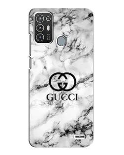 Чохол для ZTE Blade A72 з картинкою «Gucci — мармуровий шик»