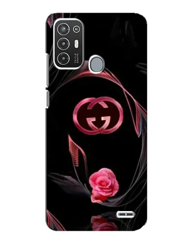 Чехол для ZTE Blade A72 с картинкой «Gucci — неоновая роза»