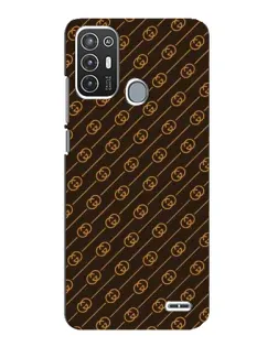 Чохол для ZTE Blade A72 з картинкою «Gucci — золоті діагоналі»
