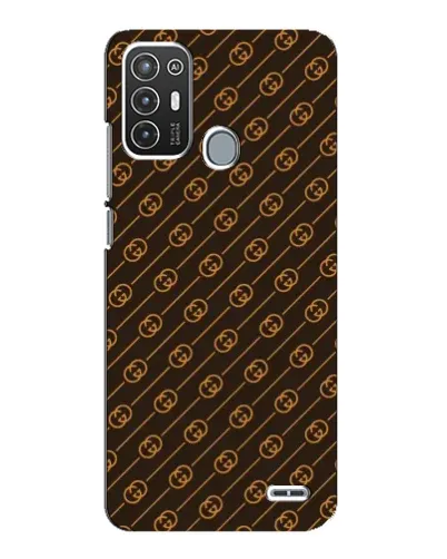 Чехол для ZTE Blade A72 с картинкой «Gucci — золотые диагонали»