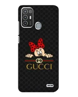 Чохол для ZTE Blade A72 з картинкою «Мінні Маус Gucci — чорний»