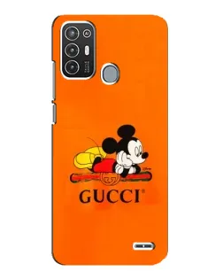 Чохол для ZTE Blade A72 з картинкою «Міккі Маус Gucci — помаранч»