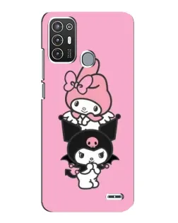 Чехол для ZTE Blade A72 с картинкой «My Melody и Kuromi» Чехол для ZTE Blade A72 с картинкой «My Melody и Kuromi»