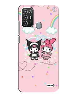Чехол для ZTE Blade A72 с картинкой «My Melody и Kuromi» Чехол для ZTE Blade A72 с картинкой «My Melody и Kuromi»
