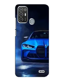 Чехол для ZTE Blade A72 с картинкой «Голубая BMW M4» Чехол для ZTE Blade A72 с картинкой «Голубая BMW M4»