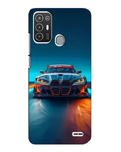 Чехол для ZTE Blade A72 с картинкой «BMW — огни неона» Чехол для ZTE Blade A72 с картинкой «BMW — огни неона»