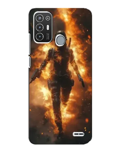 Чехол для ZTE Blade A72 с картинкой «BMW — скорость в дожде»