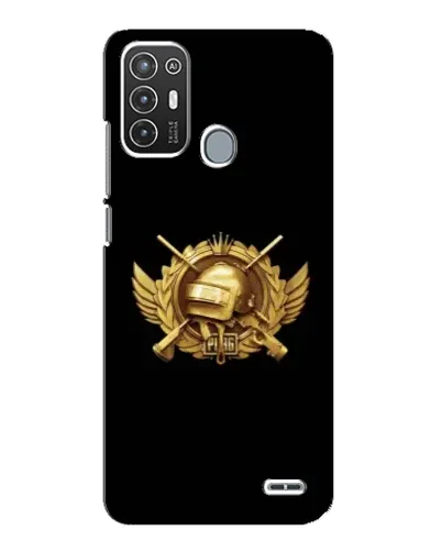 Чехол для ZTE Blade A72 с картинкой «PUBG — оранжевый градиент»