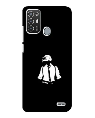 Чехол для ZTE Blade A72 с картинкой «PUBG — белый шлем»