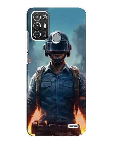 Чехол для ZTE Blade A72 с картинкой «PUBG — реалистичный герой»
