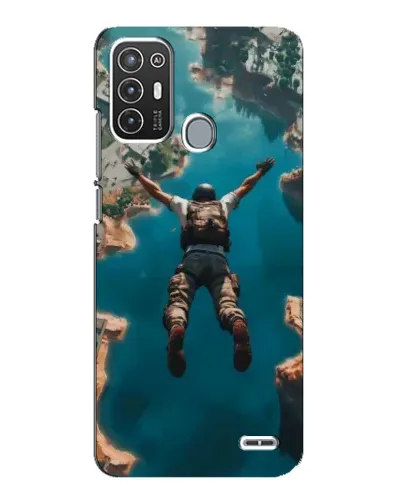 Чехол для ZTE Blade A72 с картинкой «PUBG — свободное падение»