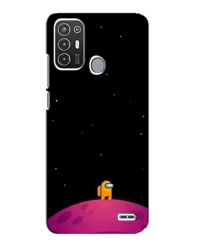 Чехол для ZTE Blade A72 с картинкой «Одинокий герой на планете»