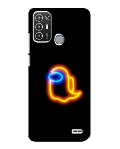 Чехол для ZTE Blade A72 с картинкой «Among Us неоновое сияние»