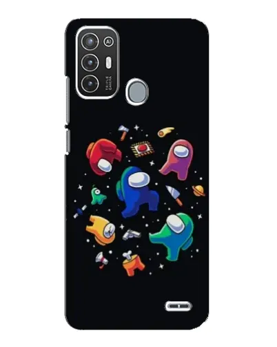 Чехол для ZTE Blade A72 с картинкой «Among Us космос»