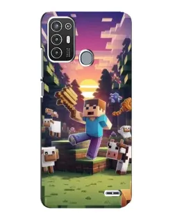 Чехол для ZTE Blade A72 с картинкой «Стив на ферме» Чехол для ZTE Blade A72 с картинкой «Стив на ферме»