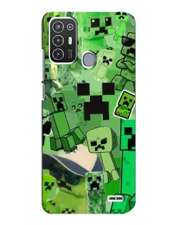 Чехол для ZTE Blade A72 с картинкой «Криперы Minecraft» Чехол для ZTE Blade A72 с картинкой «Криперы Minecraft»
