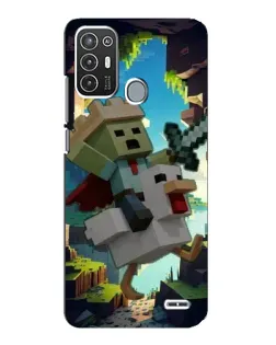 Чехол для ZTE Blade A72 с картинкой «Стив и гусь» Чехол для ZTE Blade A72 с картинкой «Стив и гусь»