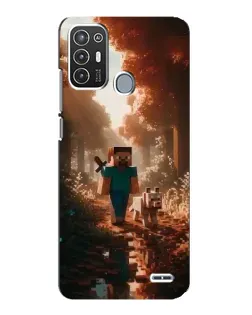 Чехол для ZTE Blade A72 с картинкой «Стив в лесу» Чехол для ZTE Blade A72 с картинкой «Стив в лесу»